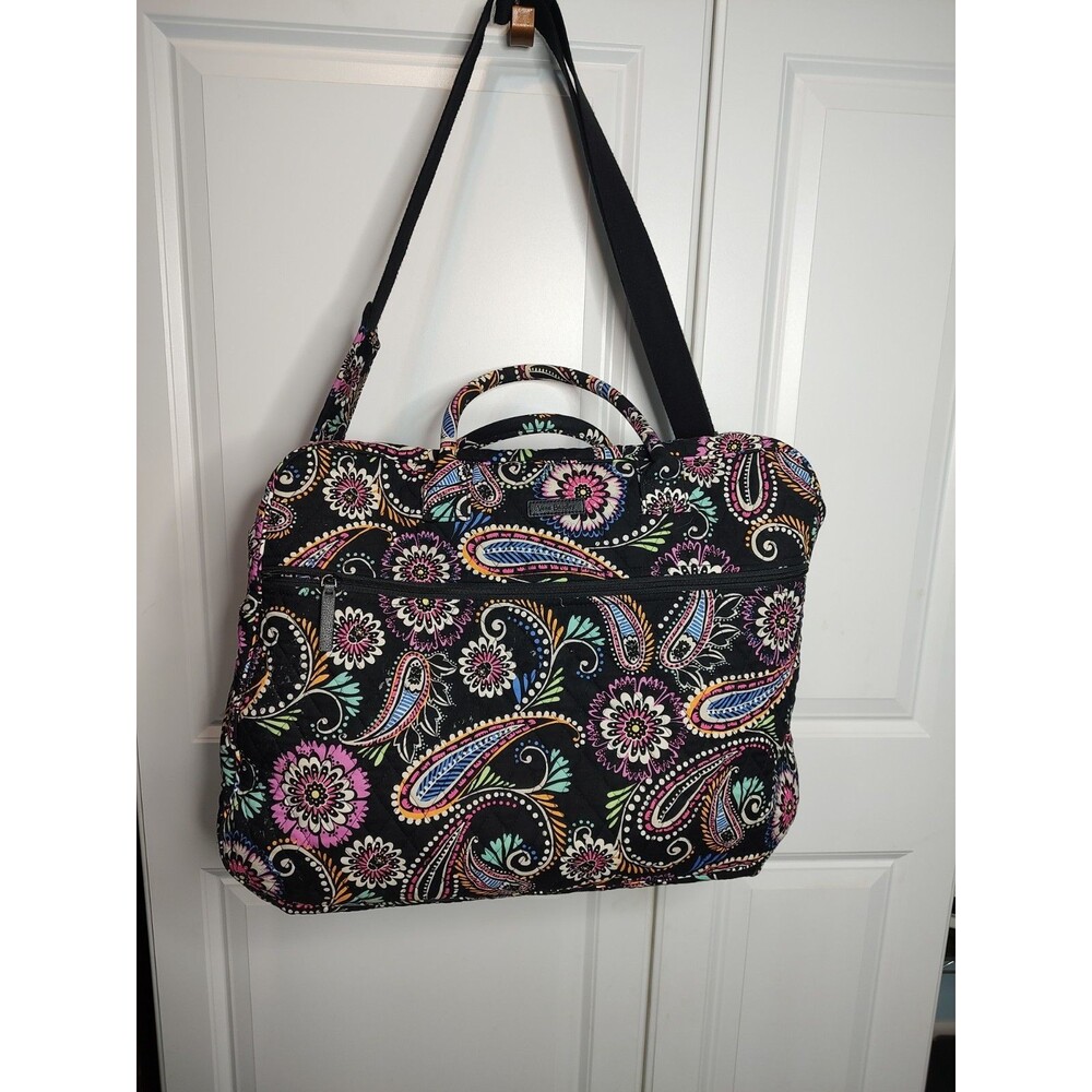 Vera Bradley Bandana Swirl Weekender Large Tote Bag W/ Trolley Sleeve